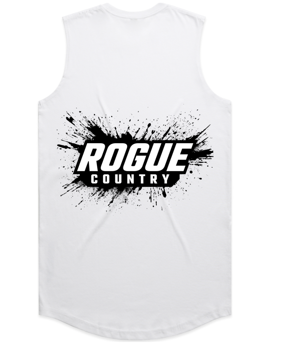 Mens RC singlet/tank- White PRE-ORDER