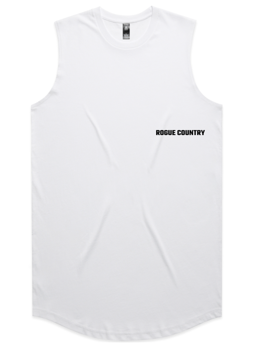Mens RC singlet/tank- White PRE-ORDER
