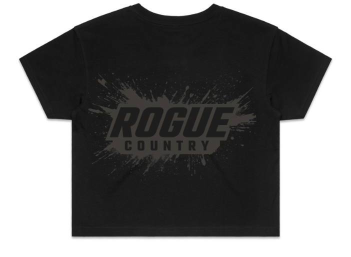 Womens RC crop tee- Black PRE-ORDER