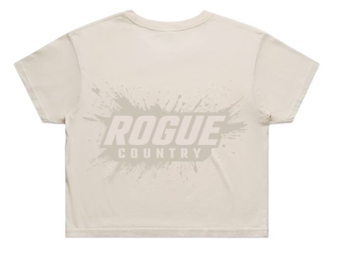 Womens RC crop tee- Bone PRE-ORDER