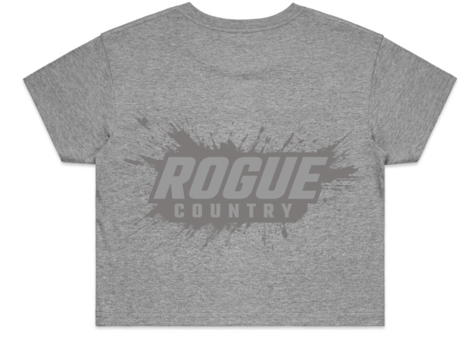 Womens RC crop tee- Light grey PRE-ORDER