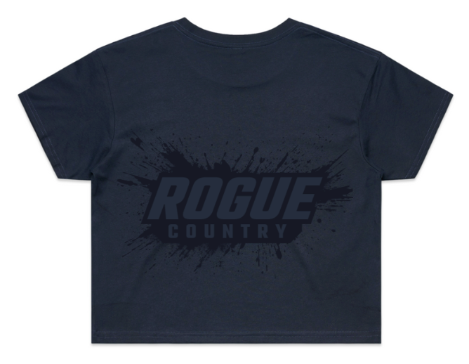 Womens RC crop tee- Navy PRE-ORDER