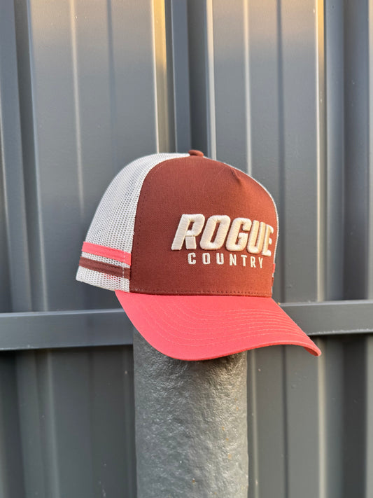 RC trucker hat- Brown/Peach/Cream