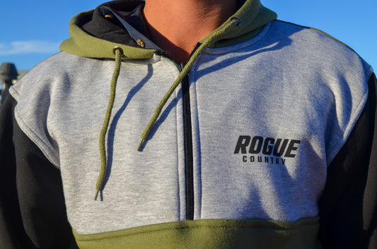 Unisex RC Shearing hoodie- olive green/grey/black PRE-ORDER