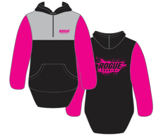 Unisex RC Shearing hoodie- Hot pink/grey/black PRE-ORDER