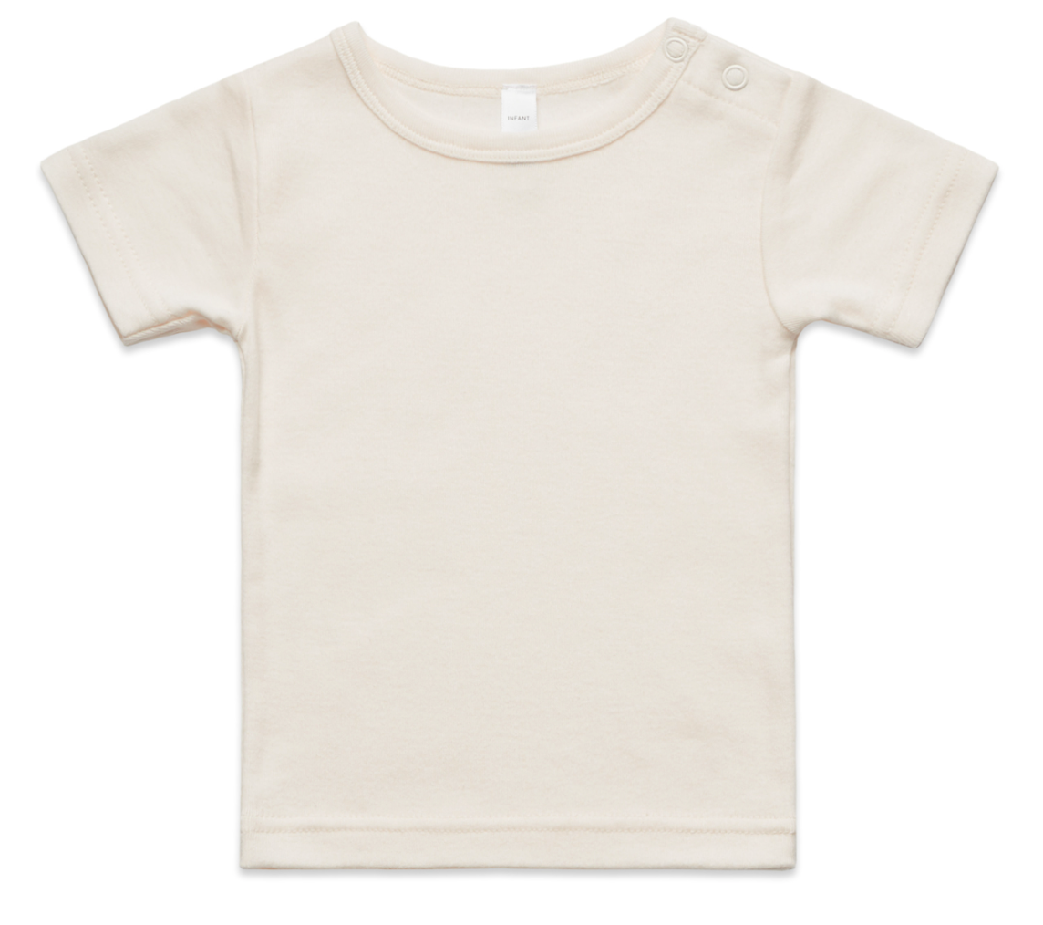 Infant RC tees- Ecru PRE-ORDER