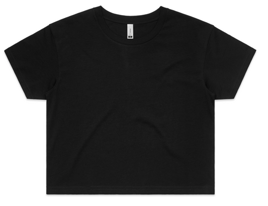 Womens RC crop tee- Black PRE-ORDER