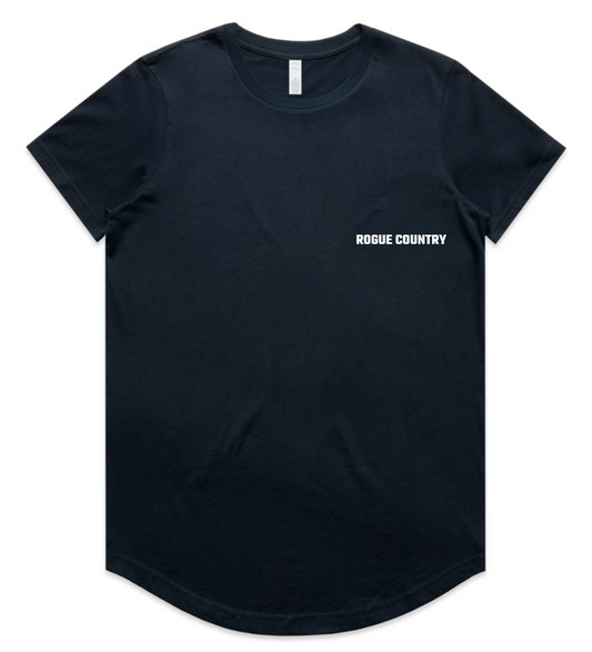 Womens RC curve tee- Navy PRE-ORDER