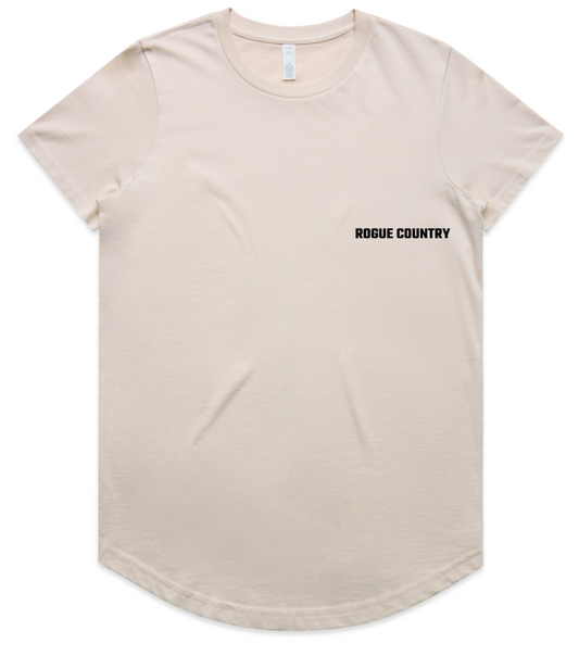 Womens RC curve tee- Bone PRE-ORDER